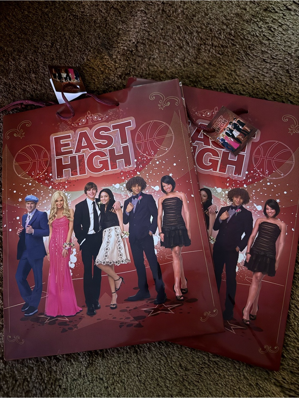 East High Prom Gift Bags - Red Character Design